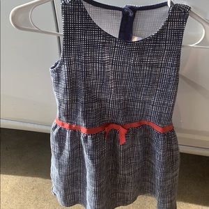 Girls blue and white dress